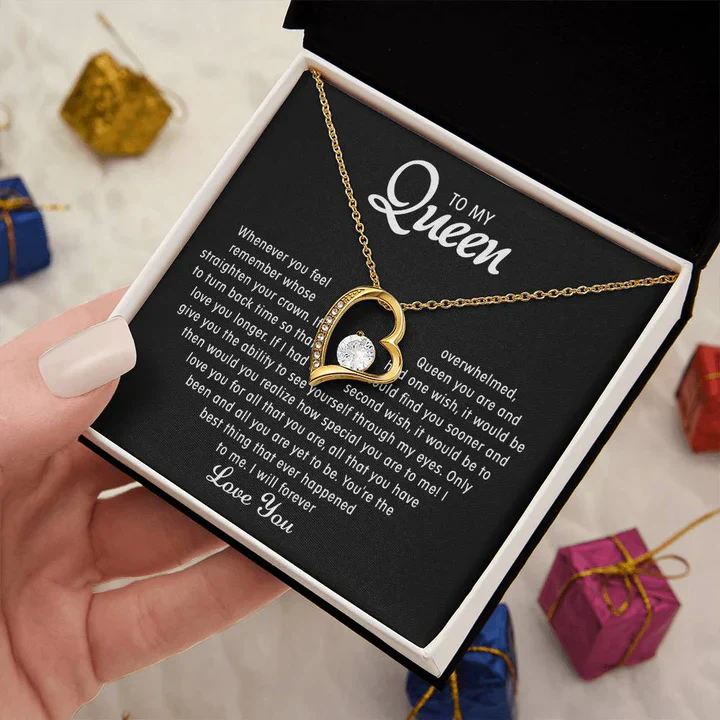 To my Queen – Love Heart Necklace - Image 6